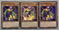 Toon Harpie Lady TOCH-EN002 (x3) Toon Chaos Super Rare Unlimited NM - Image 1