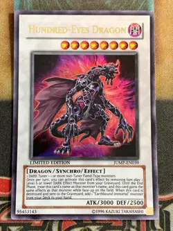 Yugioh Hundred-Eyes Dragon JUMP-EN039 Ultra Rare Limited Edition NM - Image 1