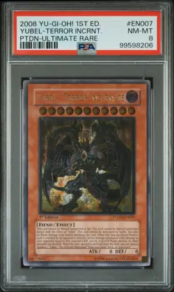 Yubel-terror Incarnate PTDN-EN007 1st Edition Ultimate Rare Yugioh PSA 8 *206 - Image 1
