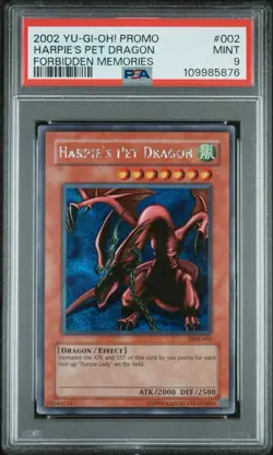 2002 Harpie's Pet Dragon (Forbidden Memories) FMR-002 Yu-Gi-Oh! PSA 9 - Image 1