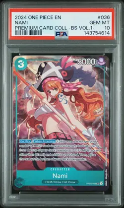 2024 ONE PIECE PREM CARD COLL -BEST SELECTION VOL.1- #036 NAMI PSA 10 - Image 1