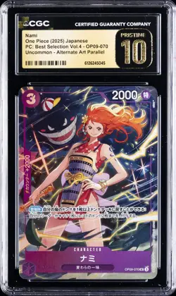 2025 ONE PIECE JPN PC: BEST SELECTION VOL. 4 #OP09-070 NAMI CGC 10 PRISTINE - Image 1