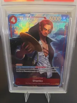 2025 One Piece OP12-008 Legacy Of The Master Shanks Alt Art PSA 10 - Image 2