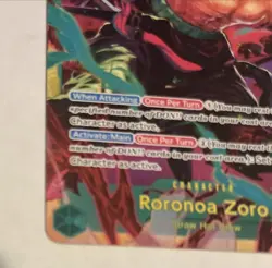 Roronoa Zoro - OP06-118 Sec Secret Rare One Piece Learn Together Version NonFoil - Image 2