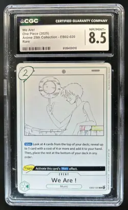 2025 One Piece Anime 25th Collection We Are Rare #EB02-020 CGC 8.5 NM-MT - Image 1