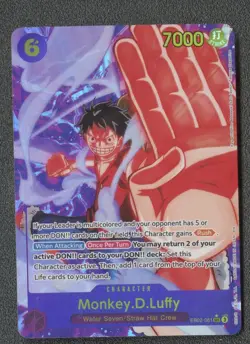 2025 One Piece Anime 25th Monkey D. Luffy Alternate Art EB02-061 Secret Rare - Image 1