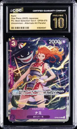 2025 ONE PIECE JPN PC: BEST SELECTION VOL. 4 #OP09-070 NAMI CGC 10 PRISTINE - Image 1