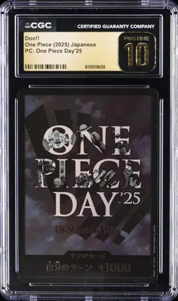 2025 ONE PIECE JPN PC: ONE PIECE DAY'25 DON!! CGC 10 PRISTINE - Image 1