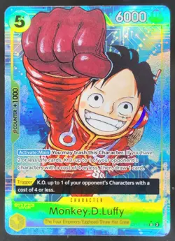 2024 One Piece Two Legends Monkey.D.Luffy Treasure Rare #OP07-109 DD5 - Image 1