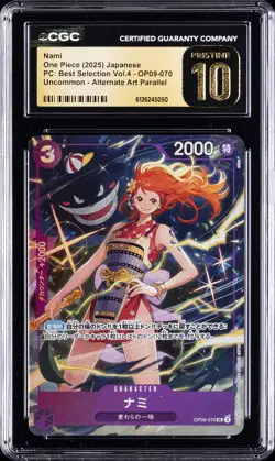 2025 ONE PIECE JPN PC: BEST SELECTION VOL. 4 #OP09-070 NAMI CGC 10 PRISTINE - Image 1