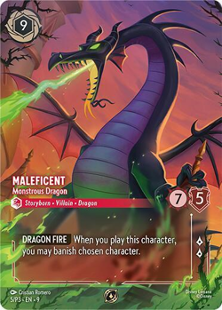 Maleficent - Monstrous Dragon (Store Championship Foil) - Disney Lorcana Promo - Image 1