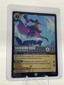 Disney Lorcana Darkwing Duck - Cool Under Pressure 192/204 Winterspell LEGENDARY - Image 1