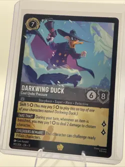 Disney Lorcana Darkwing Duck - Cool Under Pressure 192/204 Winterspell LEGENDARY - Image 3