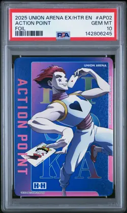 Union Arena TCG Hisoka Action Point Foil Holo PSA 10 Gem Mint Hunter x Hunter - Image 1
