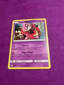 Pokemon TCG Tapu Lele Black Star Promo Holo Card SM45 - Image 2