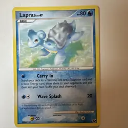 Pokemon Lapras 21/106 DPBP#155 Basic Stage Water 80 HP Regular 2008 Card - Image 1