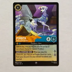 Perdita 27/204 Disney Lorcana Reign of Jafar Regular Super Rare Card NM - Image 1