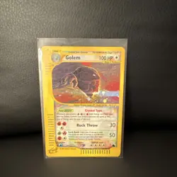 Pokemon Golem Skyridge 148/144 Crystal Type Holo Rare 100 HP English TCG Card - Image 1