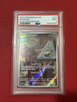 Pokemon TCG Drowzee Scarlet & Violet Base Set Illustration Rare Card PSA 9 - Image 1