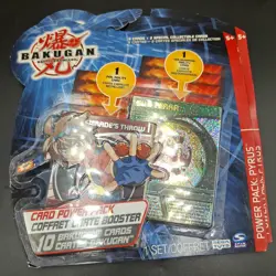 Bakugan Battle Brawlers 10 Card Power Pack PYRUS 2008 Foil Holographic, lot of 2 - Image 2