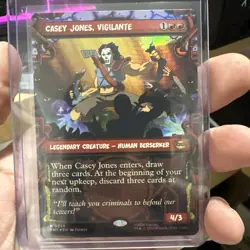 Casey Jones, Vigilante TMNT 0235 Borderless Foil Near Mint Card - Image 1