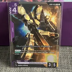 Gundam Gusion Rebake - Gundam Card Game - GD02-055 LR - Foil - Near Mint - Image 1