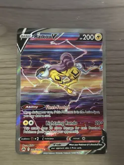 Pokemon Raikou V GG41/GG70 Crown Zenith Ultra Rare Holo English Card - Image 2