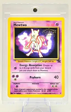 Pokemon TCG Mewtwo #3 Stamped Promo Card - Image 1