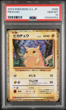 2023 POKEMON JAPANESE CLL-TRADING CARD GAME CLASSIC #008 PIKACHU PSA 10 - Image 1