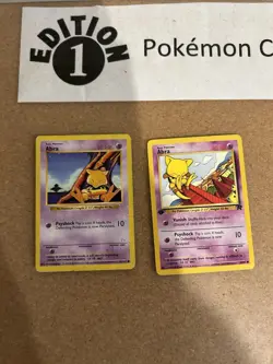 Abra 1st Edition + Abra Shadowless Pokemon Card Lot Vintage WOTC - Image 1