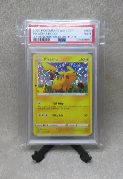 PSA 9 MINT GRADED 2020 Pokemon PIKACHU HOLO GENERAL MILLS Black Star Card E - Image 5