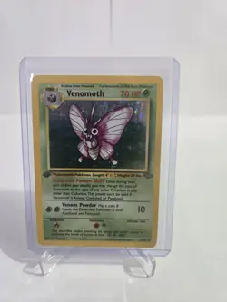 Pokemon TCG Venomoth Jungle 13/64 1st Edition Holo Rare 70 HP Card English - Image 1