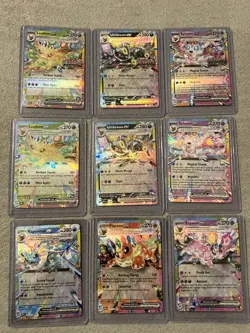 Pokemon Prismatic Evolutions 3 Promo Ex 6 Normal Ex Card Lot Of 9 - Image 1