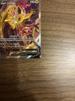 Pokemon TCG Jolteon V SWSH184 Promo Full Art Holo Black Star 190 HP Card - Image 4