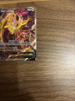 Pokemon TCG Jolteon V SWSH184 Promo Full Art Holo Black Star 190 HP Card - Image 5
