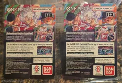 Bandai One Piece CCG US Voyage Monkey.D.Luffy Holo Promo Character Card Lot (2) - Image 2