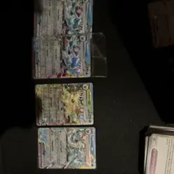 Pokemon TCG Glaceon GX, Leafeon GX & Vaporeon GX Holo Lot 4 Cards English - Image 1