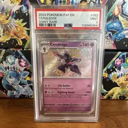 Pokemon 2024 SV Paldean Fates PAF Ceruledge Card #162/091 - Graded - PSA 9 - Image 1