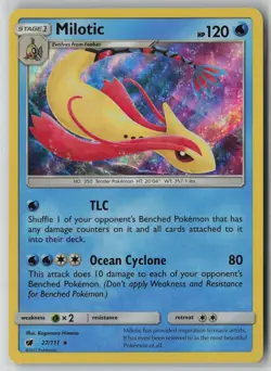 Milotic 27/111 Pokemon Crimson Invasion Rare Near Mint Holo Card (NM) 2 - Image 1