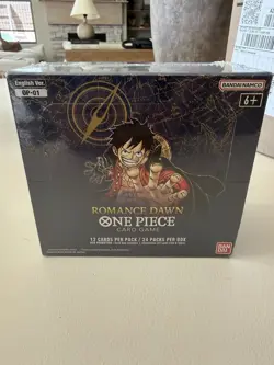One Piece Card Game Romance Dawn Booster Box blue bottom English OP-01 - Image 1