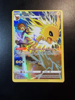 Pokemon TCG Jolteon TG04/TG30 Brilliant Stars Trainer Gallery Card Off Centered - Image 1