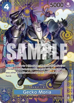 Gecko Moria (SP) [OP08 - ST03-004] - NM [Foil] TCG One Piece - Image 1