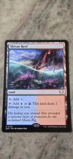 Shivan Reef Commander: Edge of Eternities Regular Land Rare MTG NM - Image 1