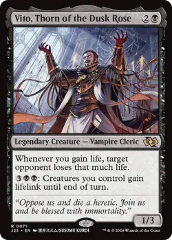 MTG Foundations: Jumpstart - Vito, Thorn of the Dusk Rose (Anime Art) - Image 1
