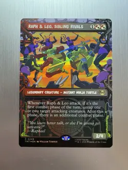 Raph & Leo, Sibling Rivals - 249 - MTG: Teenage Mutant Ninja Turtles - Foil - Image 1