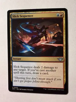 Slick Sequence *Uncommon* Magic MtG x1 OTJ Outlaws of Thunder Junction - Image 1