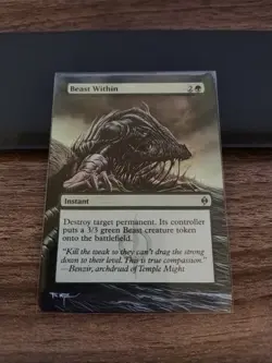 MTG Magic 1x ALTERED Beast Within (New Phyrexia) x1 - Image 1