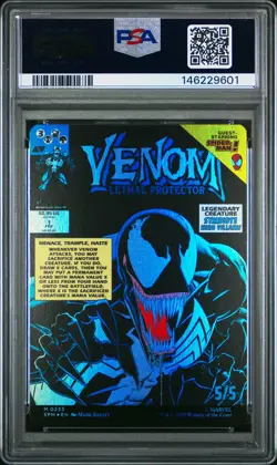 2025 MTG MARVEL'S SPIDER-MAN #0233 EDDIE BROCK/VENOM, LETHAL PROTECTOR PSA 10 - Image 2