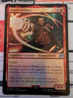 Barret Wallace Final Fantasy Foil - NM #129 MTG FIN - Image 1
