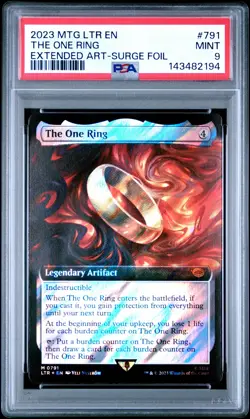 2023 MTG THE LORD OF THE RINGS: TALES OF MIDDLE-EARTH #791 THE ONE RING PSA 9 - Image 1